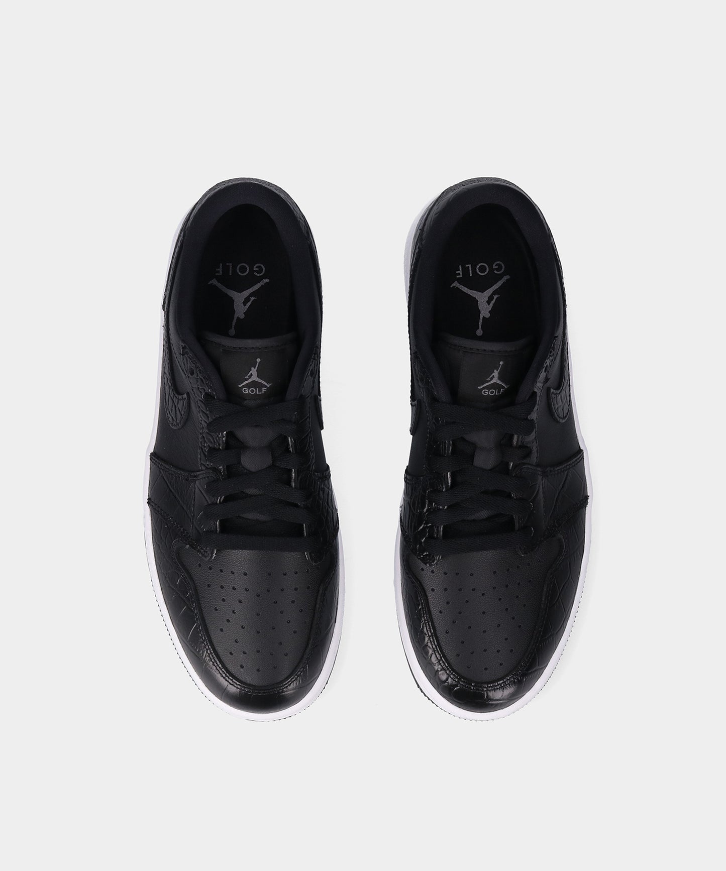 NIKE Air Jordan 1 Low Golf Black Crocodile Skin