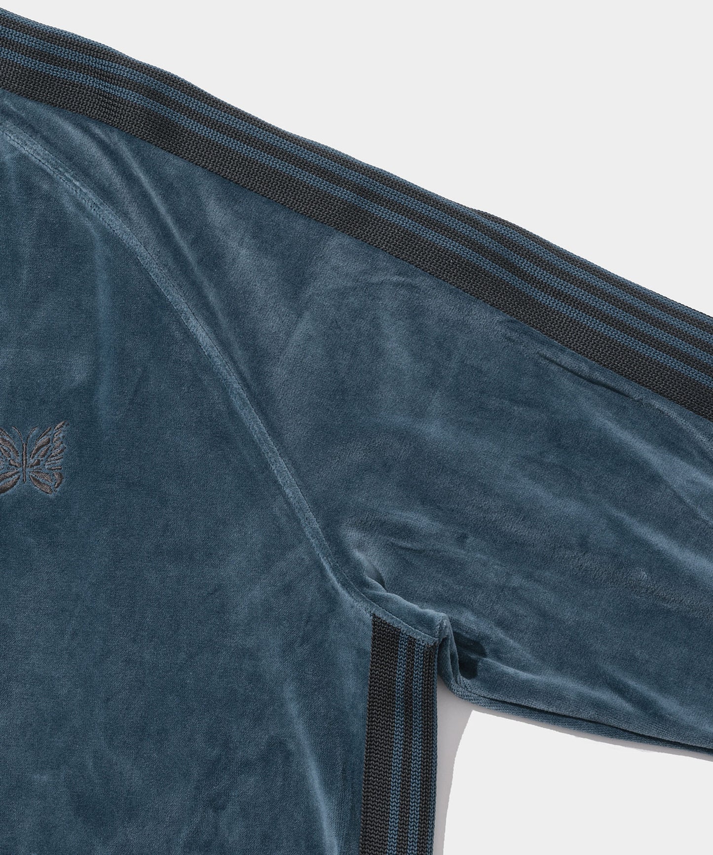 NEEDLES R.C. Track Jacket - C/Pe Velour Smoke Blue