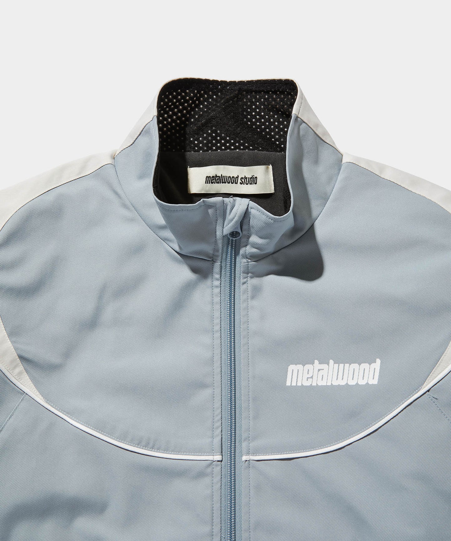 METALWOOD PANELED TRACK JACKET BLUE