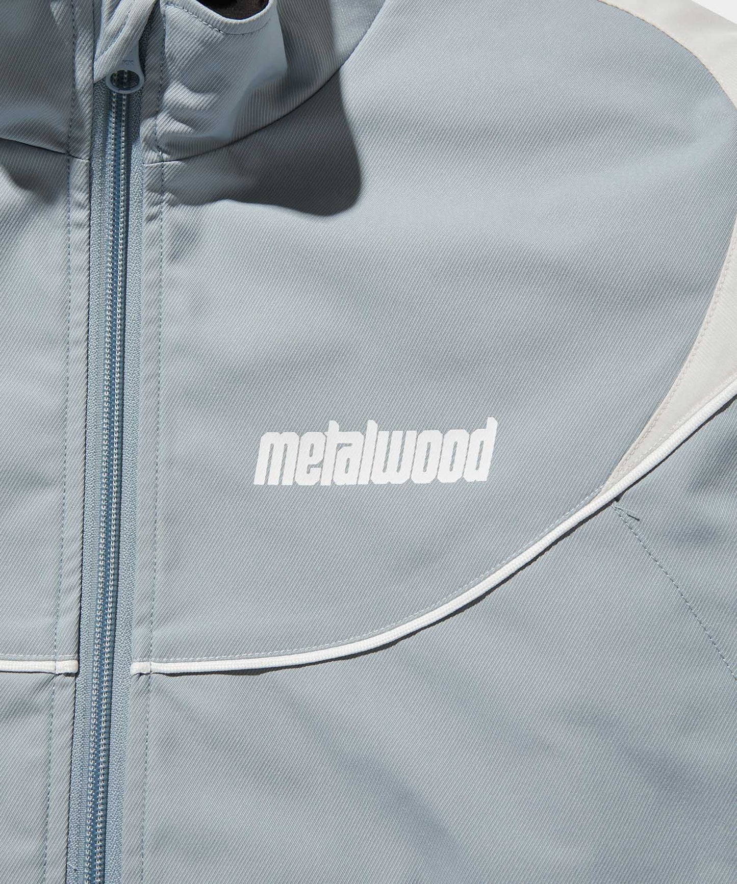 METALWOOD PANELED TRACK JACKET BLUE