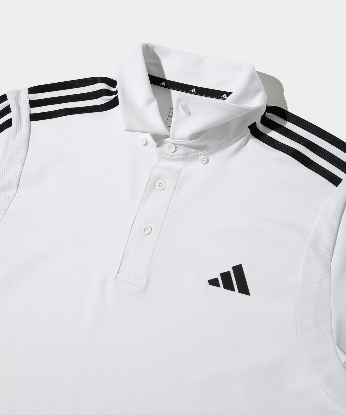 adidas Golf Three stripes polo shirts WHITE