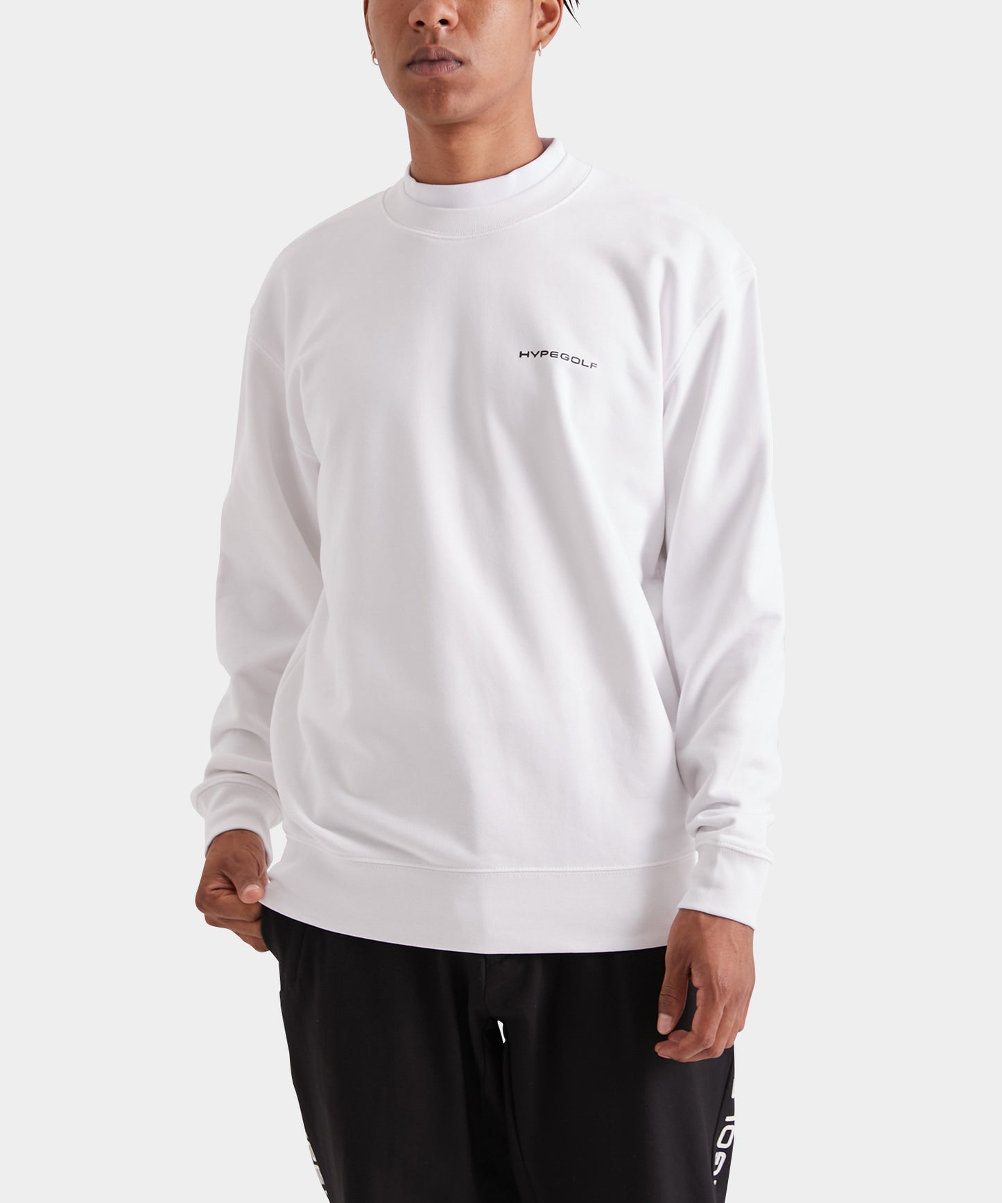 face oka × GB GOLF short sweat shirts WHITE