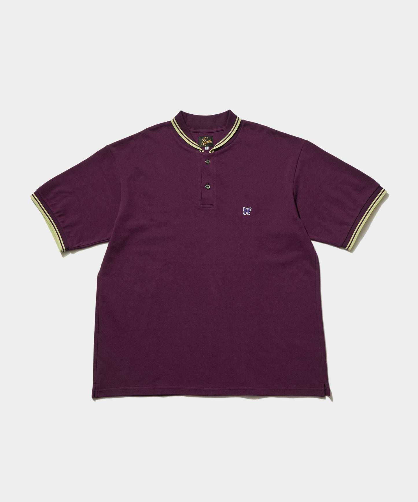 【NEEDLES】Shawl Collar S/S Polo - Cotton Pique