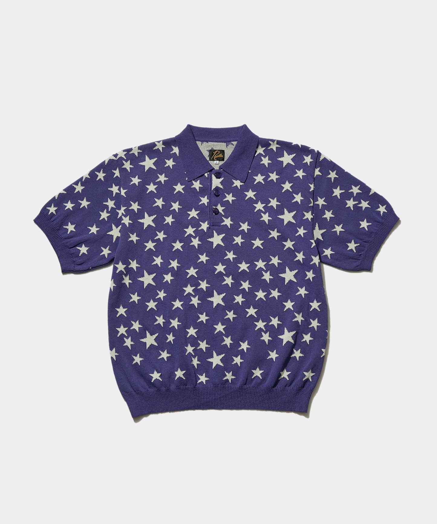 S/S Polo Sweater - PE/Washi Knit / Star Purple