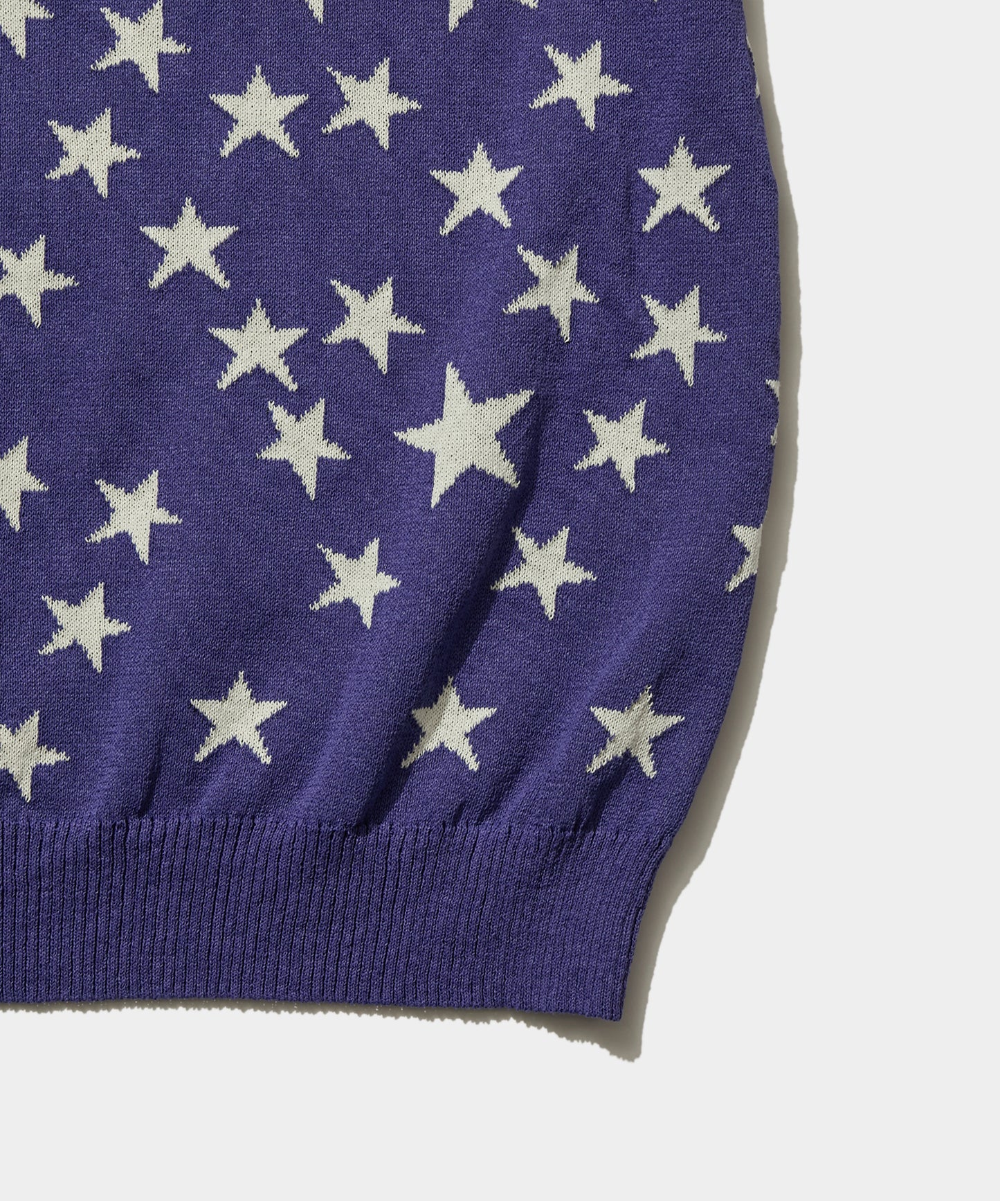 S/S Polo Sweater - PE/Washi Knit / Star Purple