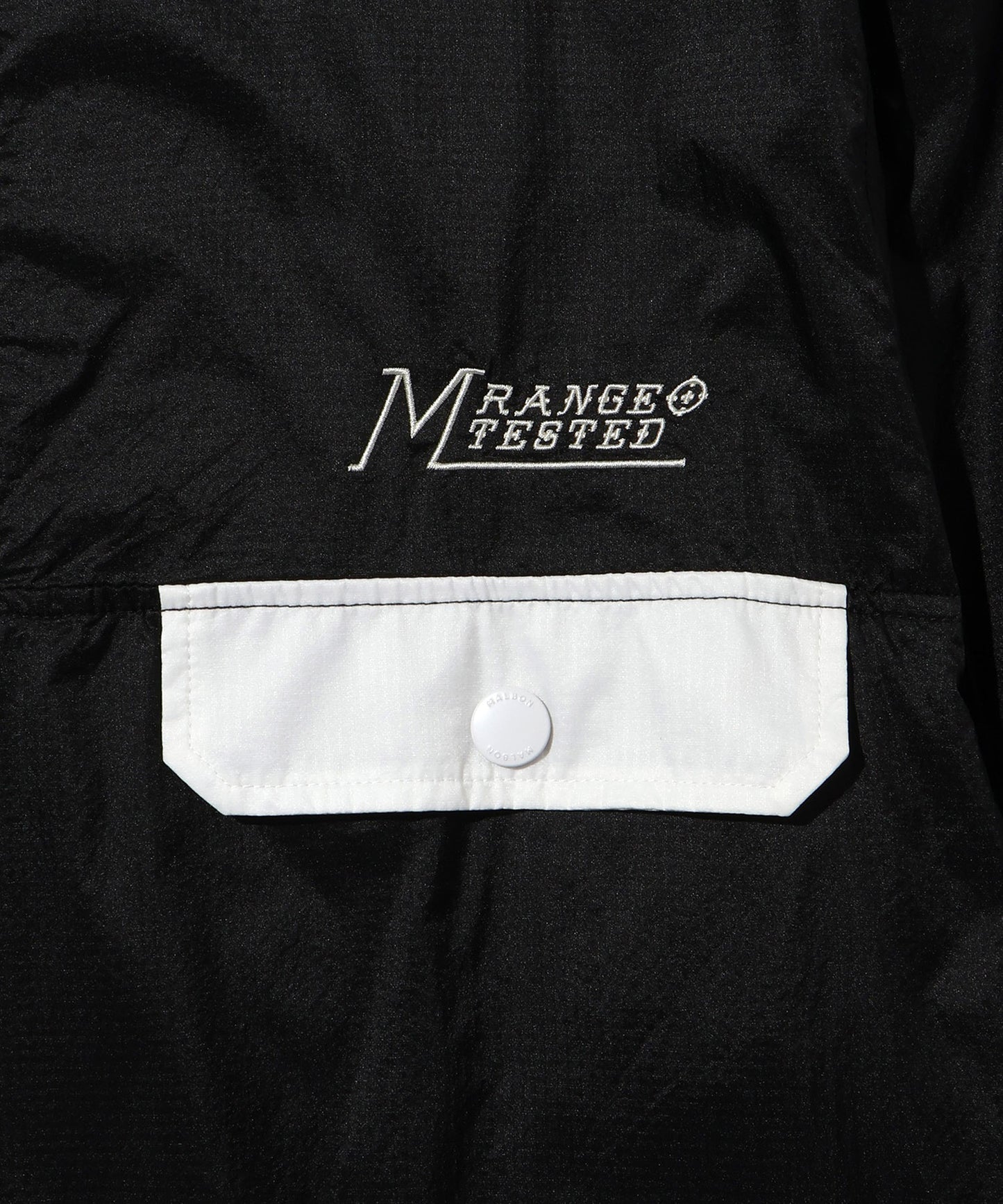 MALBON SHERIDAN NYLON QUARTER ZIP BLACK