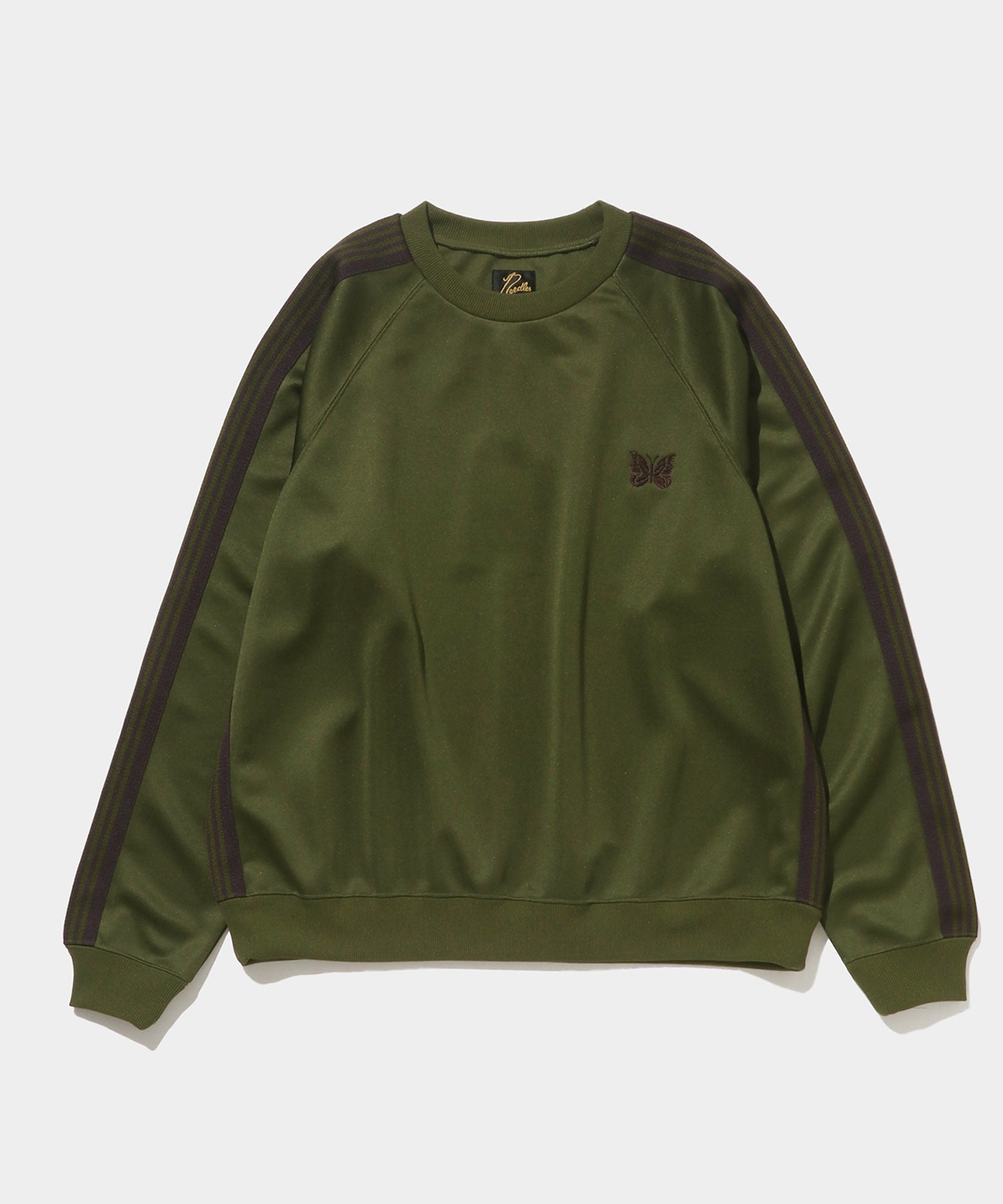 NEEDLES Track Crew Neck Shirt - Poly Smooth Olive – HYPEGOLF ONLINE STORE