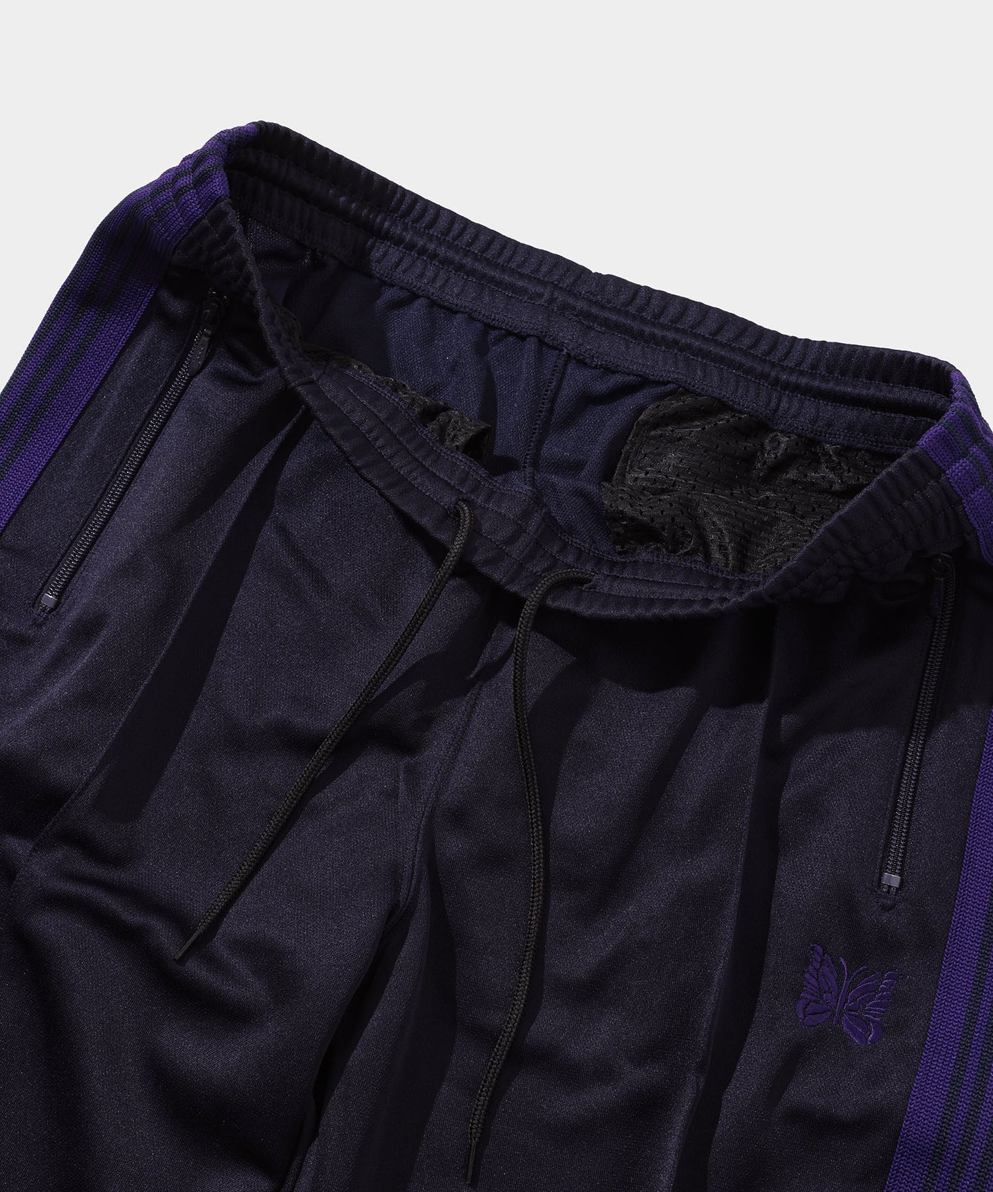 NEEDLES Narrow Track Pant - Poly Smooth Navy
