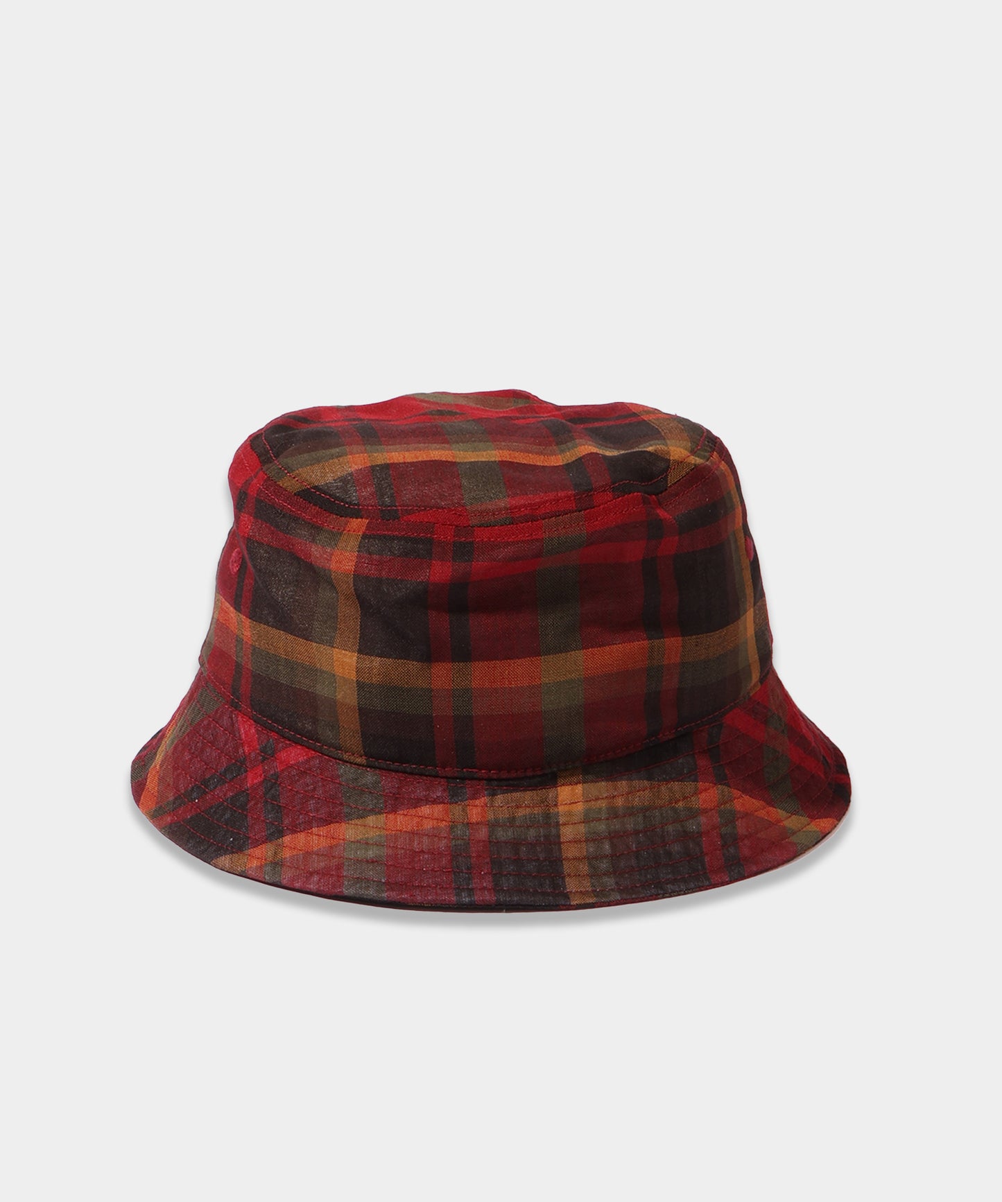 Bucket Hat - W/N Madras Check RED