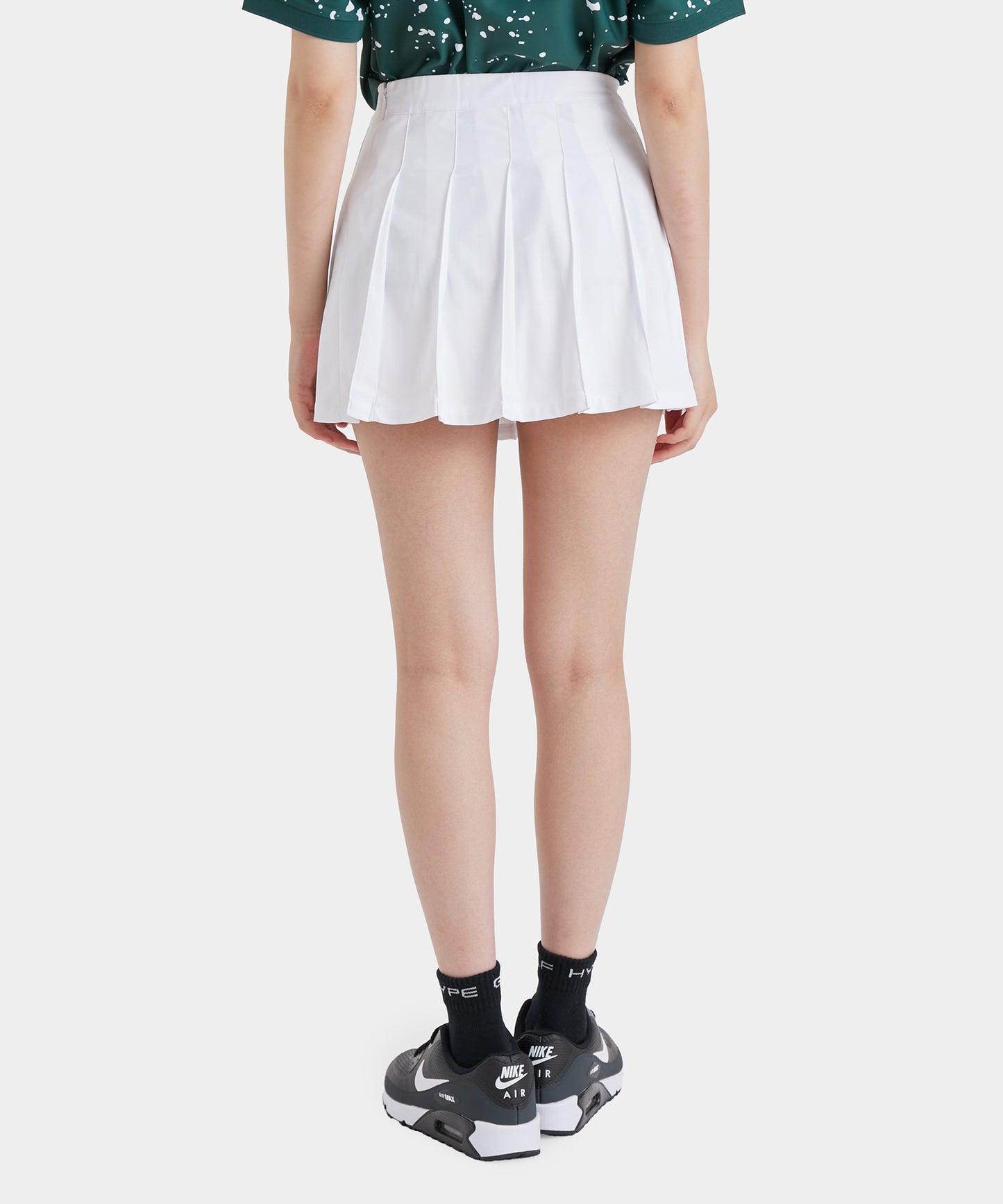 WOMEN PLEATED SKIRT WHITE