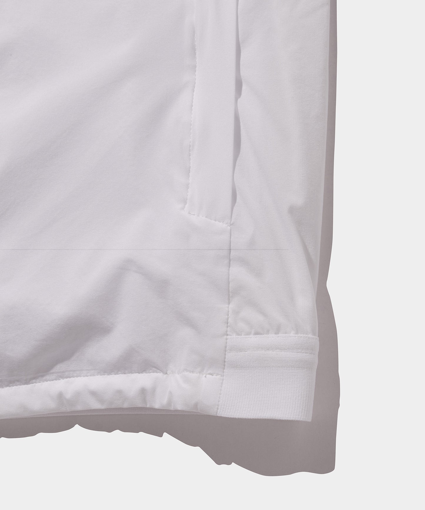 WOVEN NYLON FULL ZIP JACKET WHITE