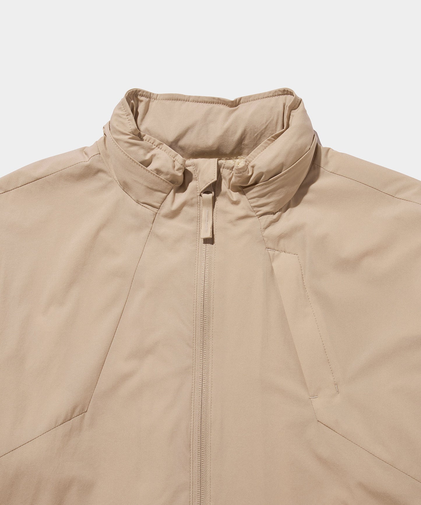 WOVEN NYLON FULL ZIP JACKET MOCA