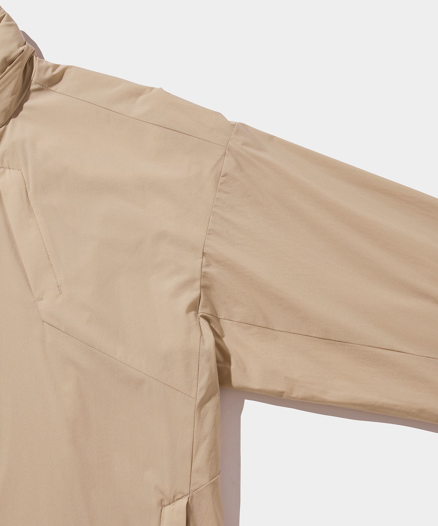 WOVEN NYLON FULL ZIP JACKET MOCA