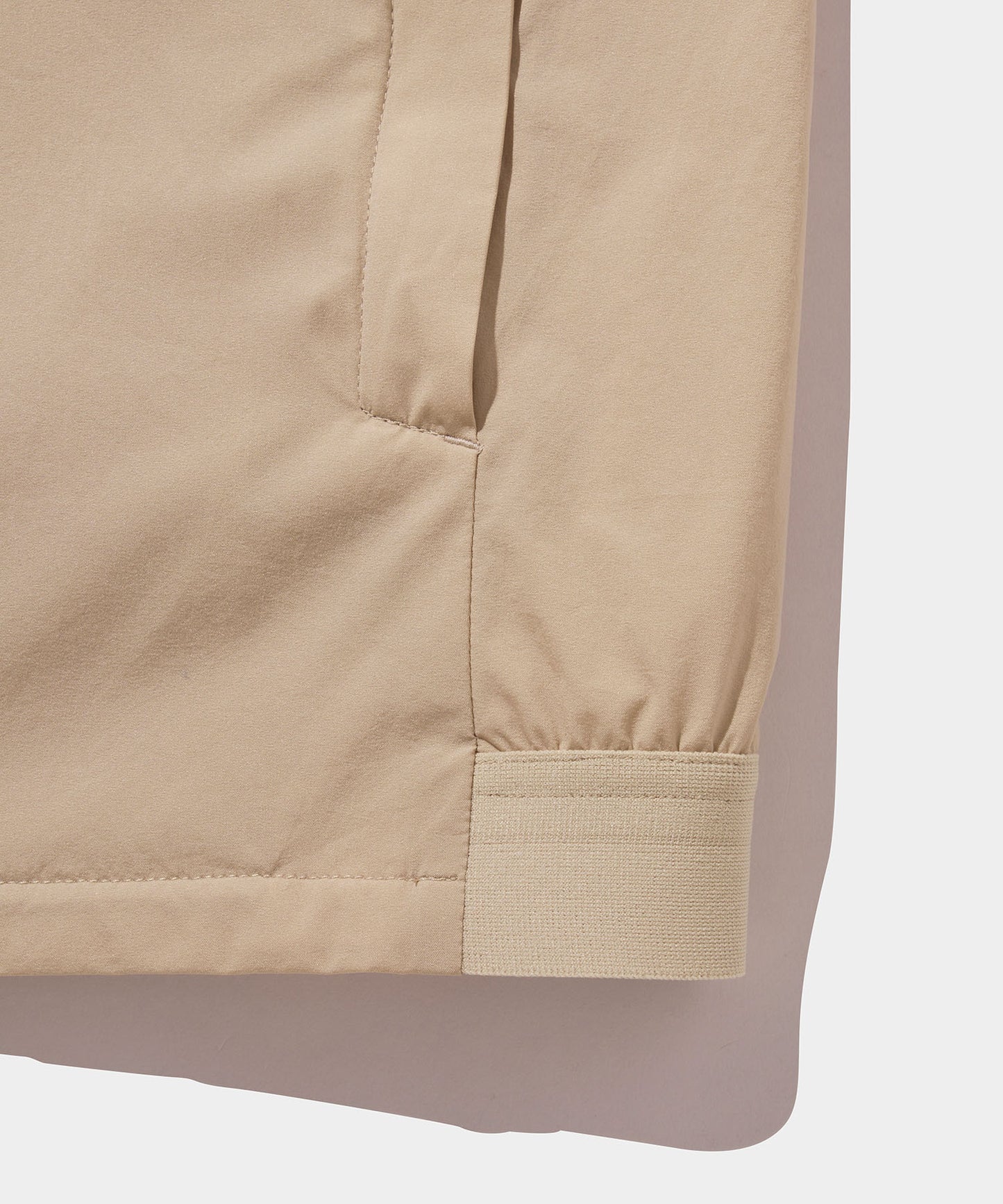 WOVEN NYLON FULL ZIP JACKET MOCA