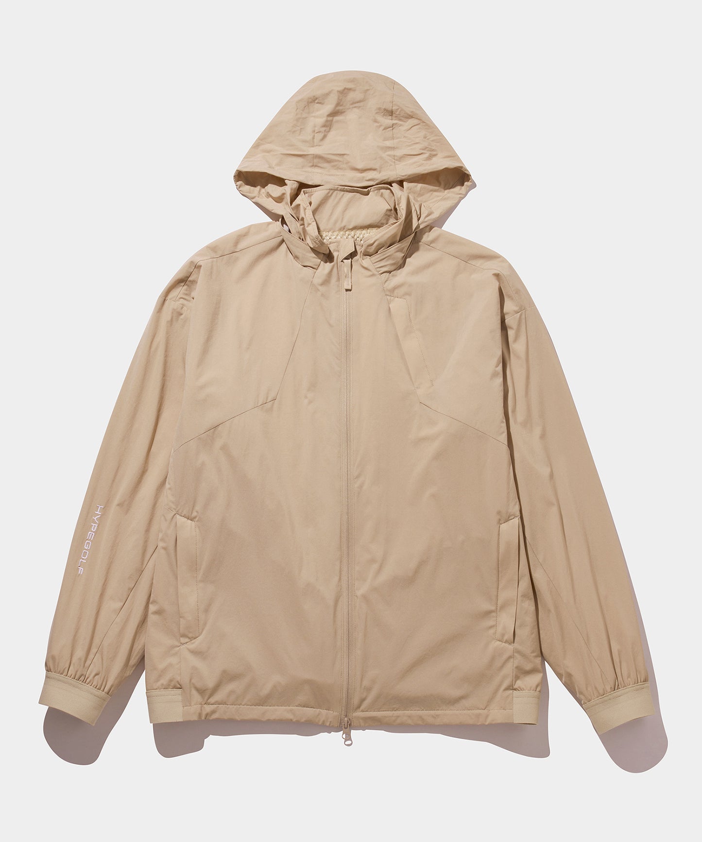 WOVEN NYLON FULL ZIP JACKET MOCA