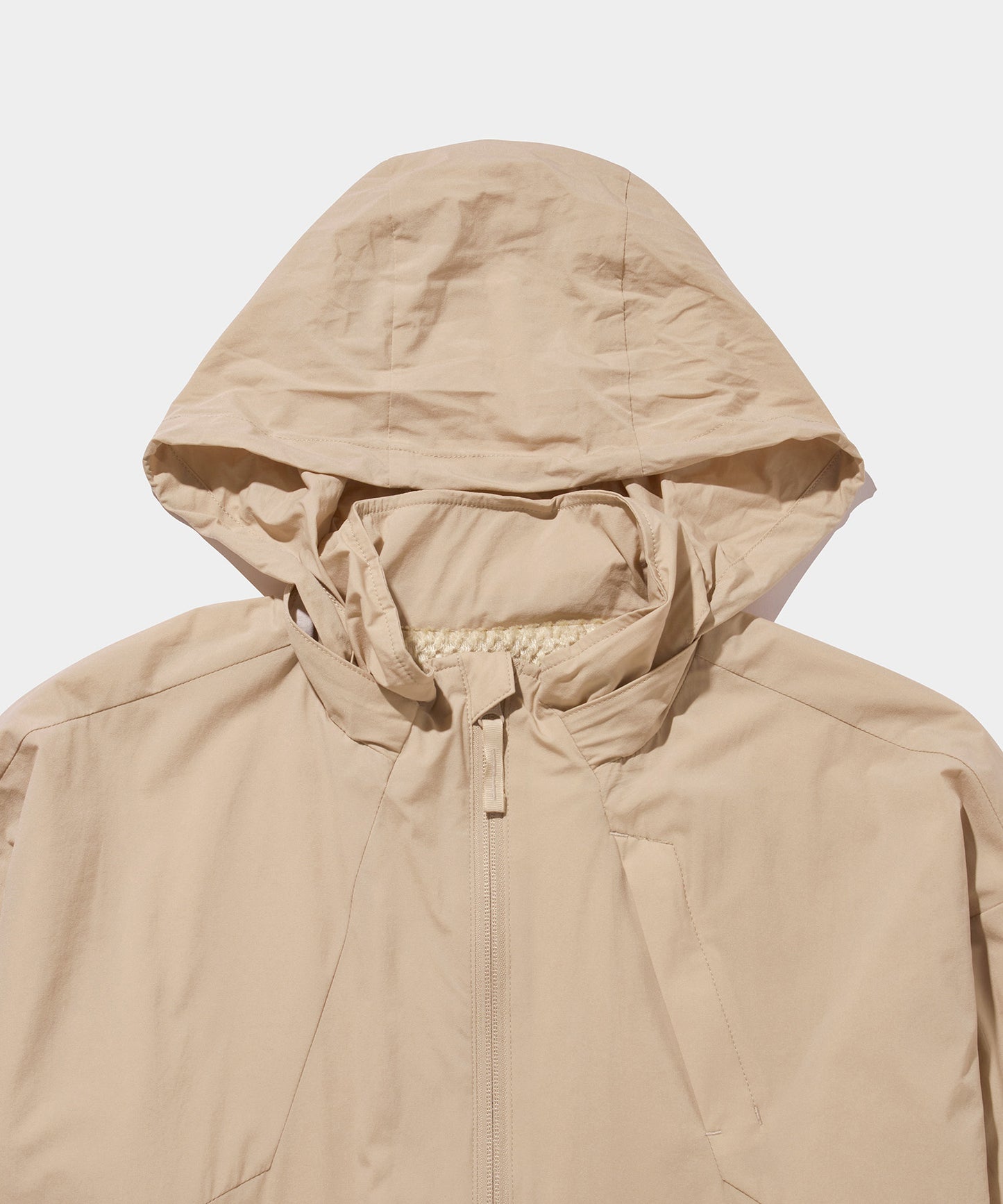 WOVEN NYLON FULL ZIP JACKET MOCA