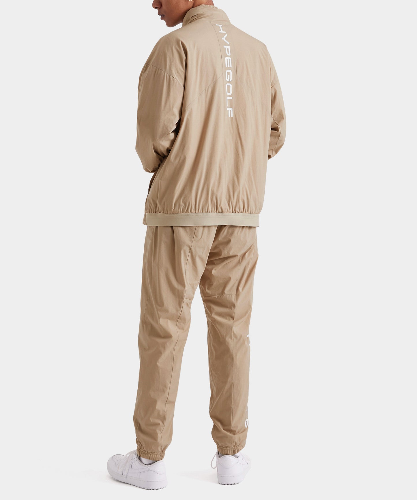 WOVEN NYLON FULL ZIP JACKET MOCA