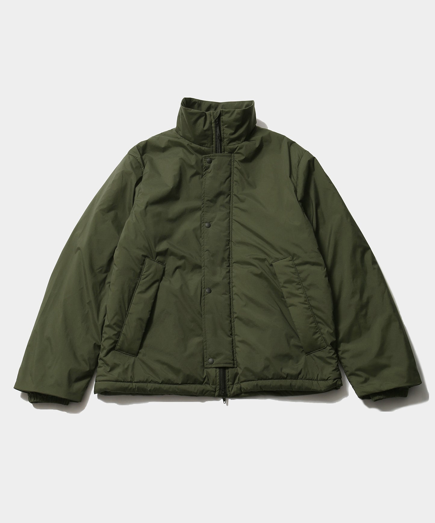 NYLON RIP PUFF JACKET OLIVE
