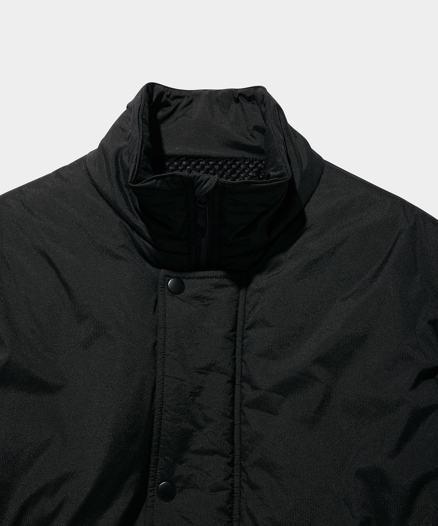 NYLON RIP PUFF JACKET BLACK