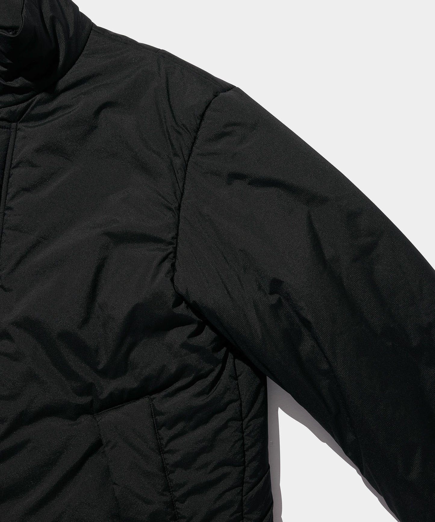 NYLON RIP PUFF JACKET BLACK