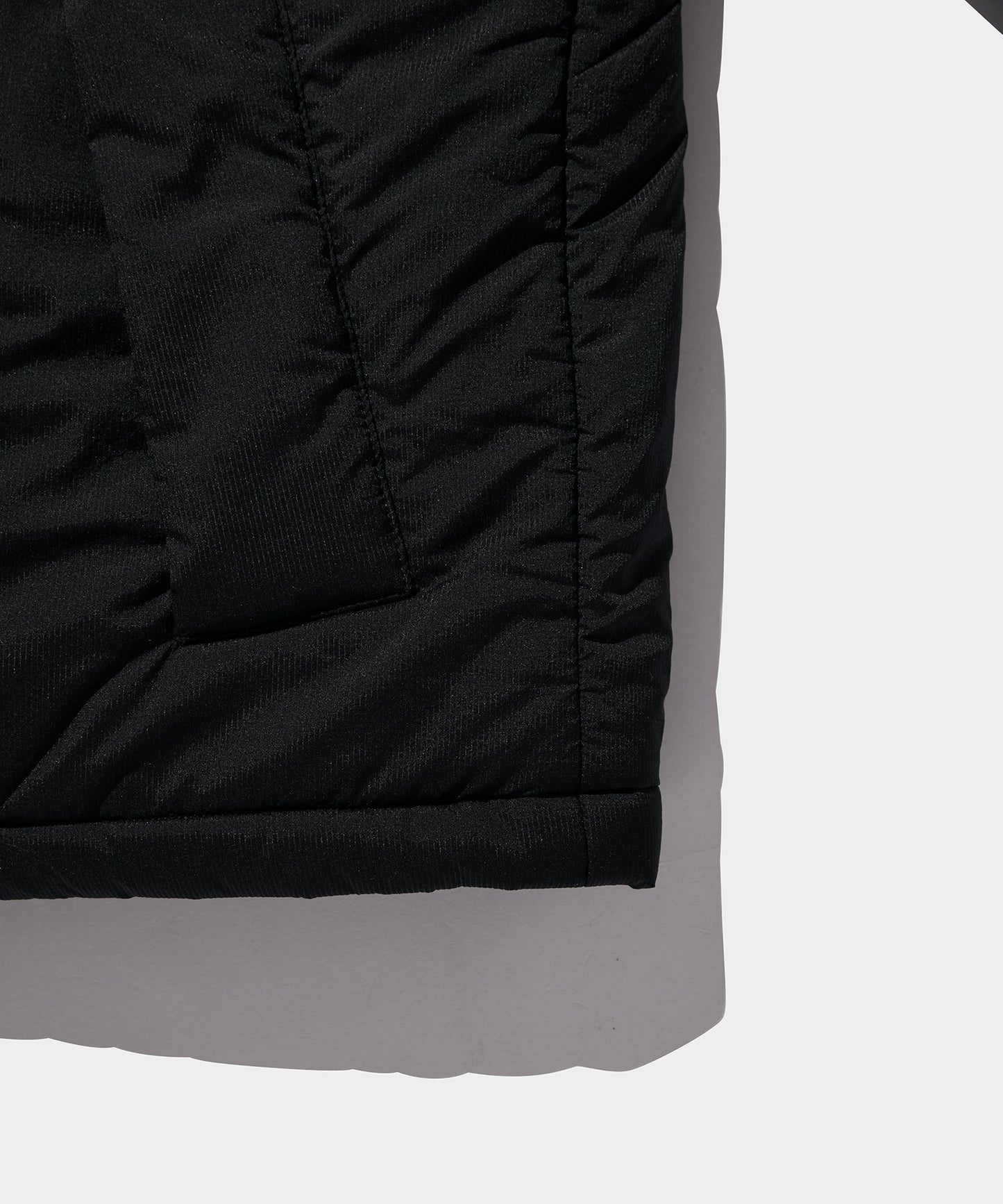 NYLON RIP PUFF JACKET BLACK