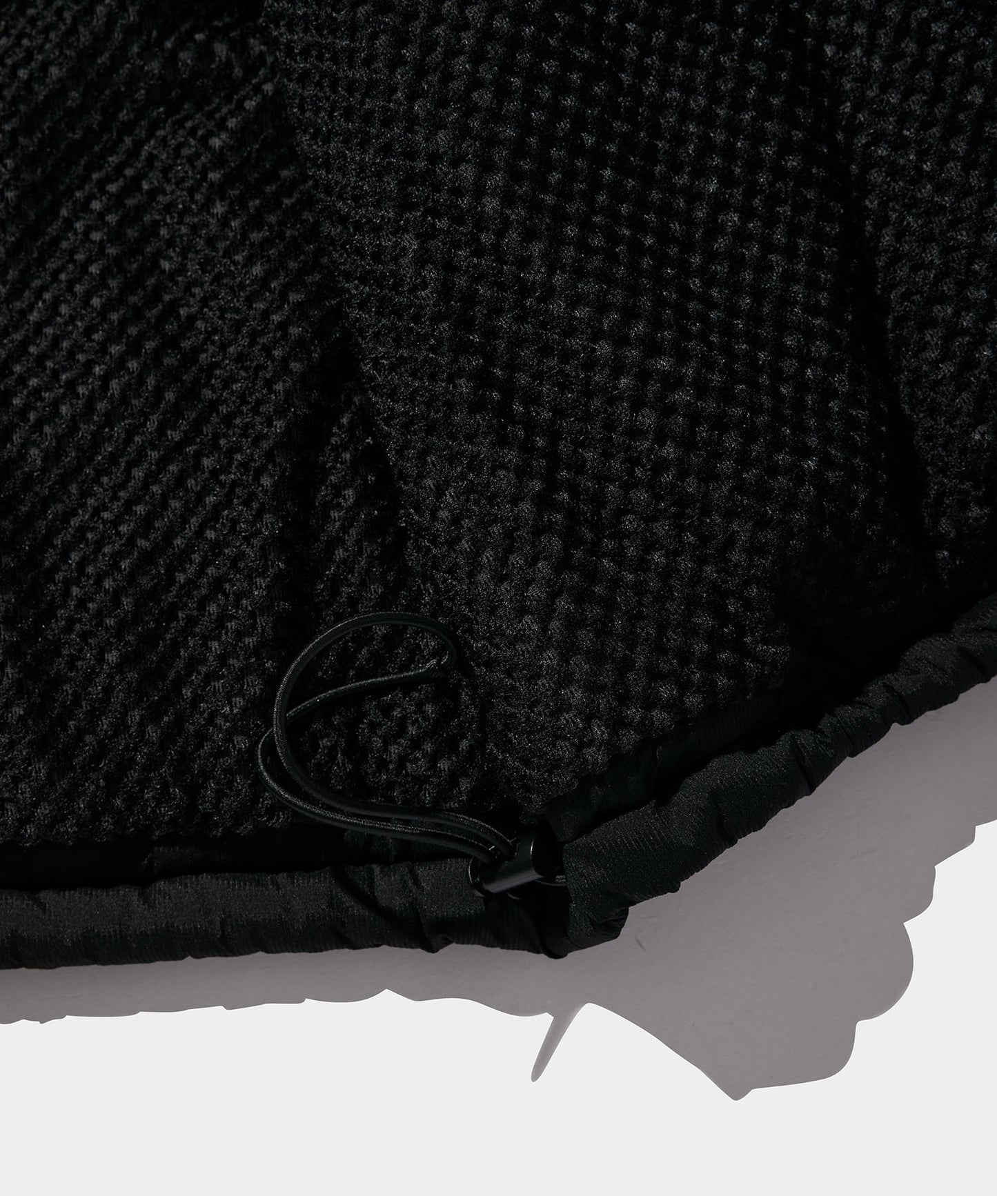 NYLON RIP PUFF JACKET BLACK