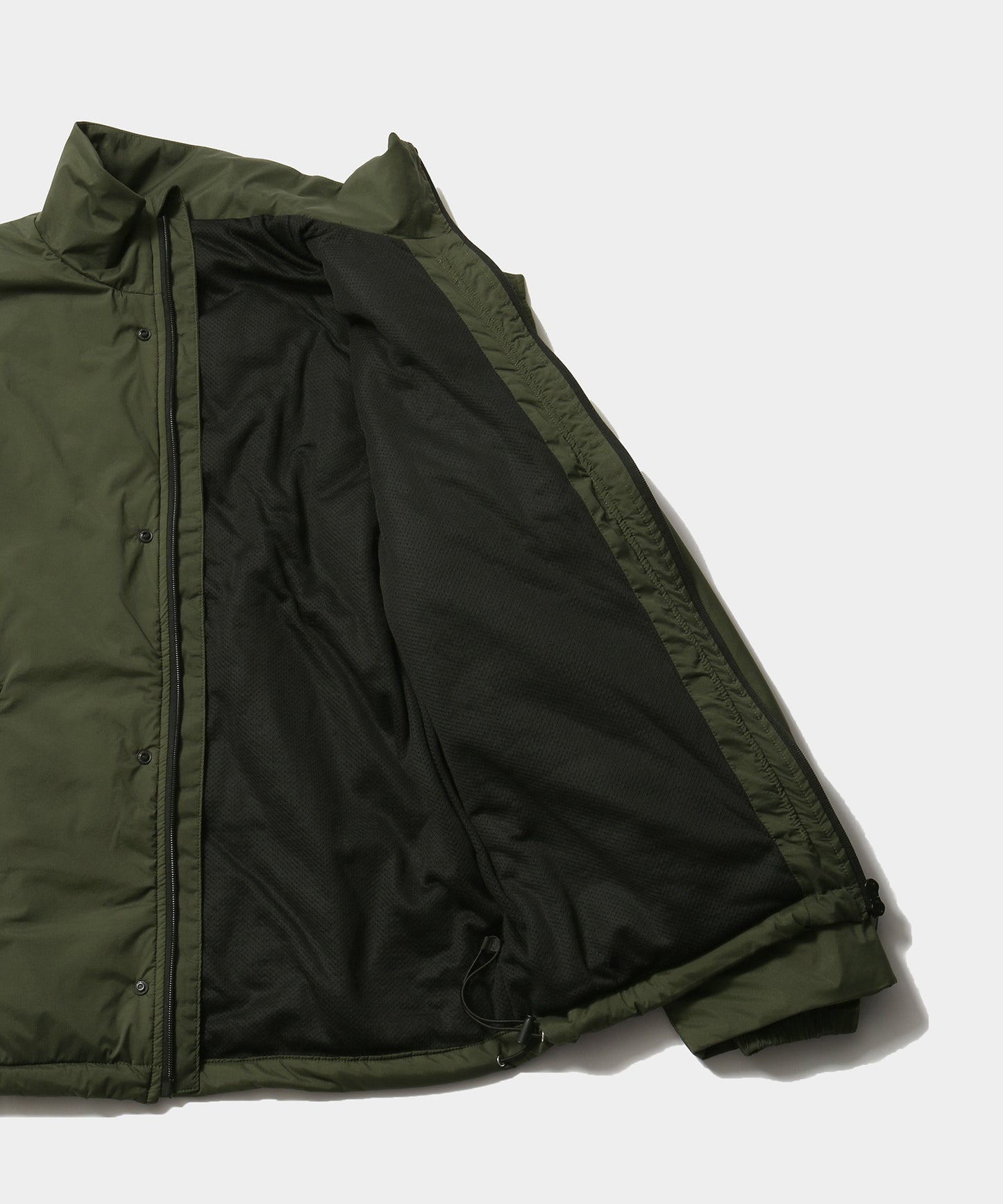 NYLON RIP PUFF JACKET OLIVE