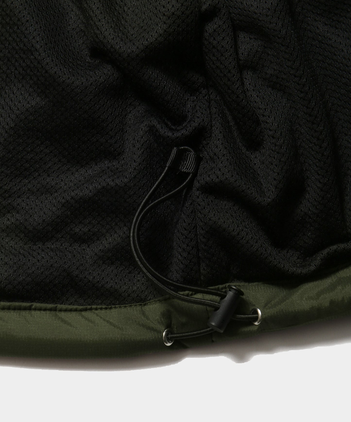 NYLON RIP PUFF JACKET OLIVE
