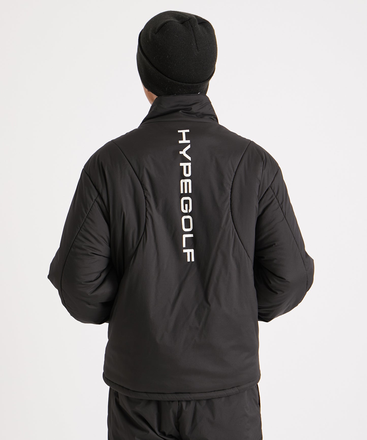 NYLON RIP PUFF JACKET BLACK