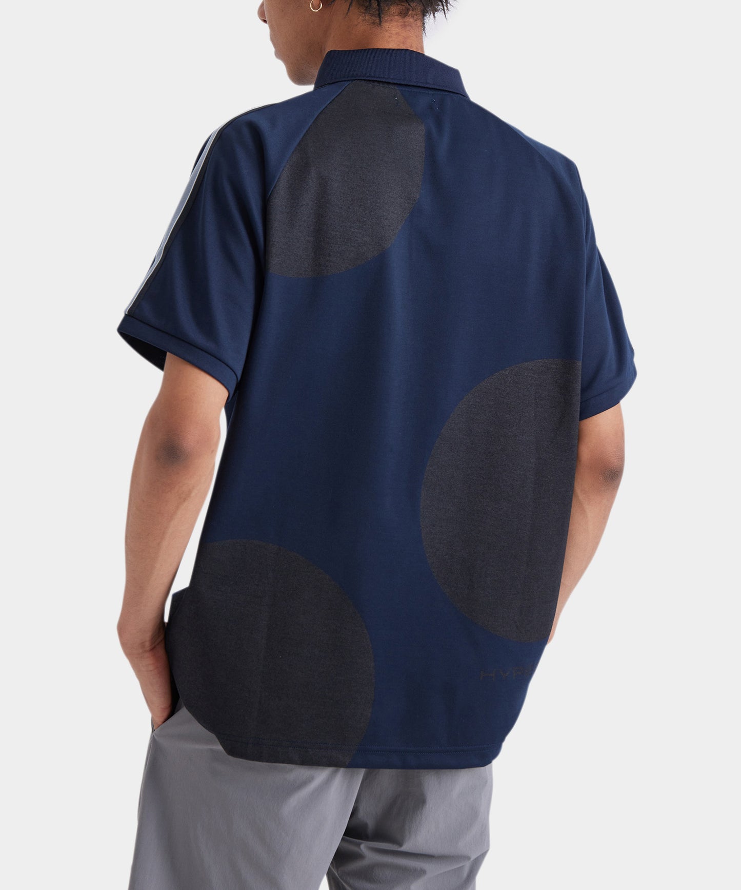 SHOULDER STRIPE SHORT SLEEVE POLO NAVY