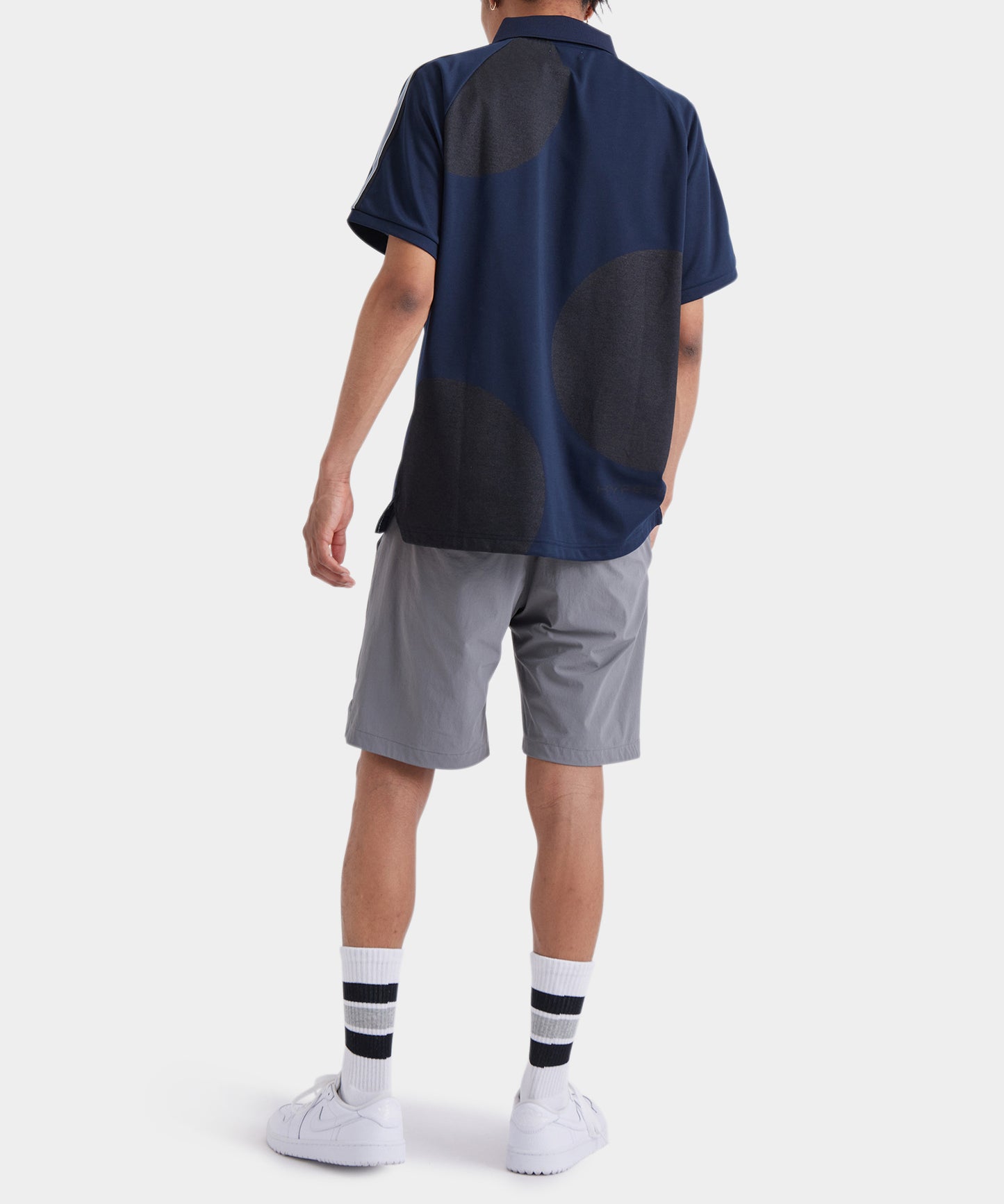 SHOULDER STRIPE SHORT SLEEVE POLO NAVY