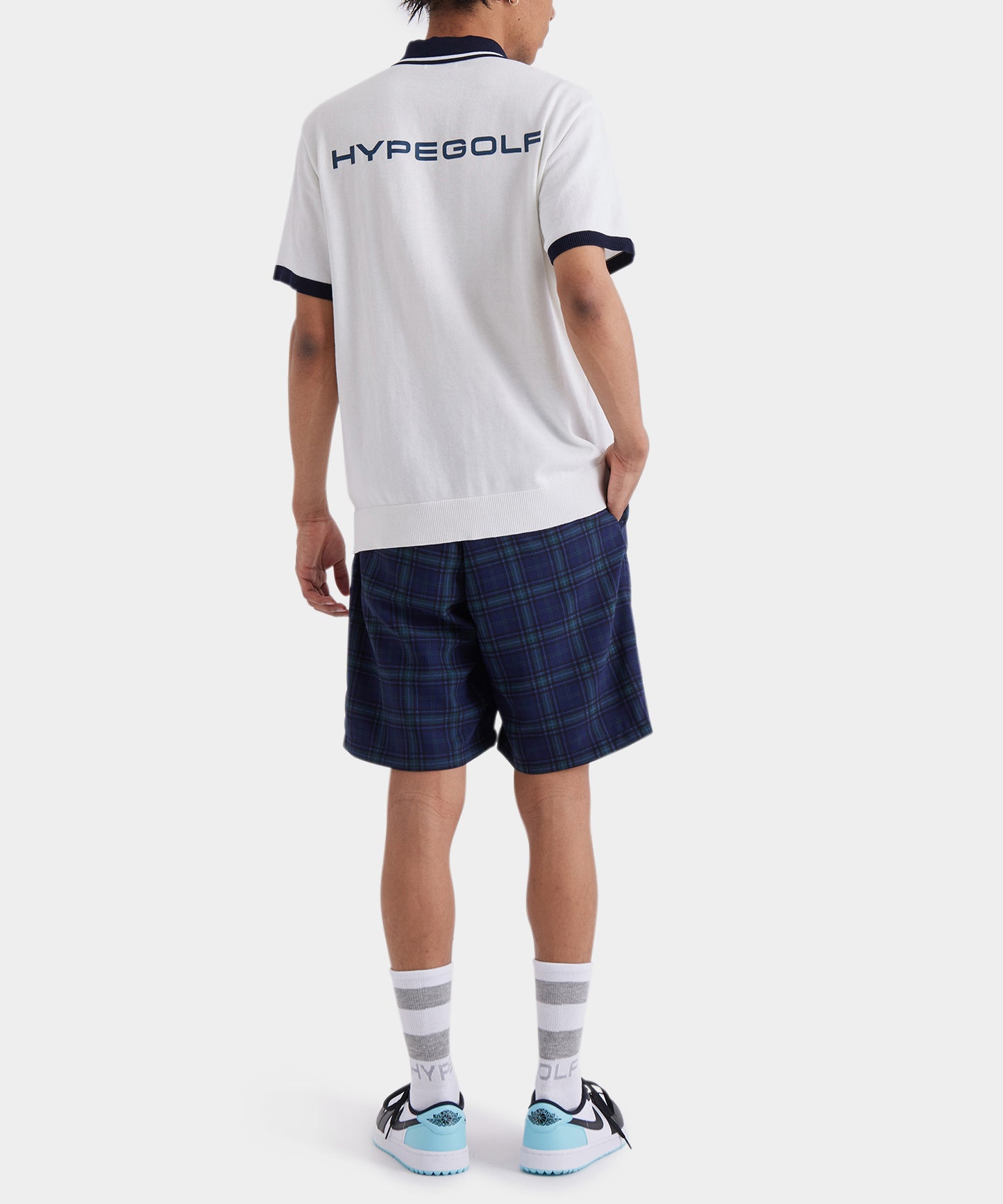 KNIT POLO SHIRTS WHITE