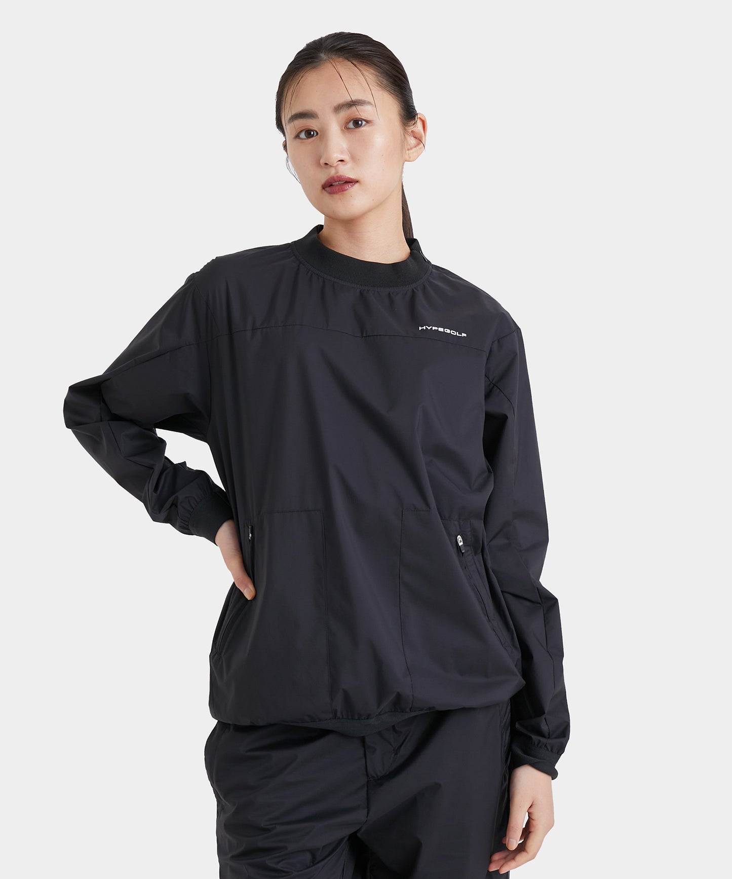3LAYER SHELL PULL OVER BLACK