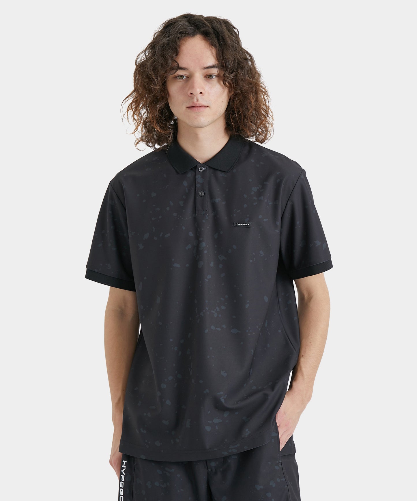 BLEACH MOTIF POLO SS BLACK