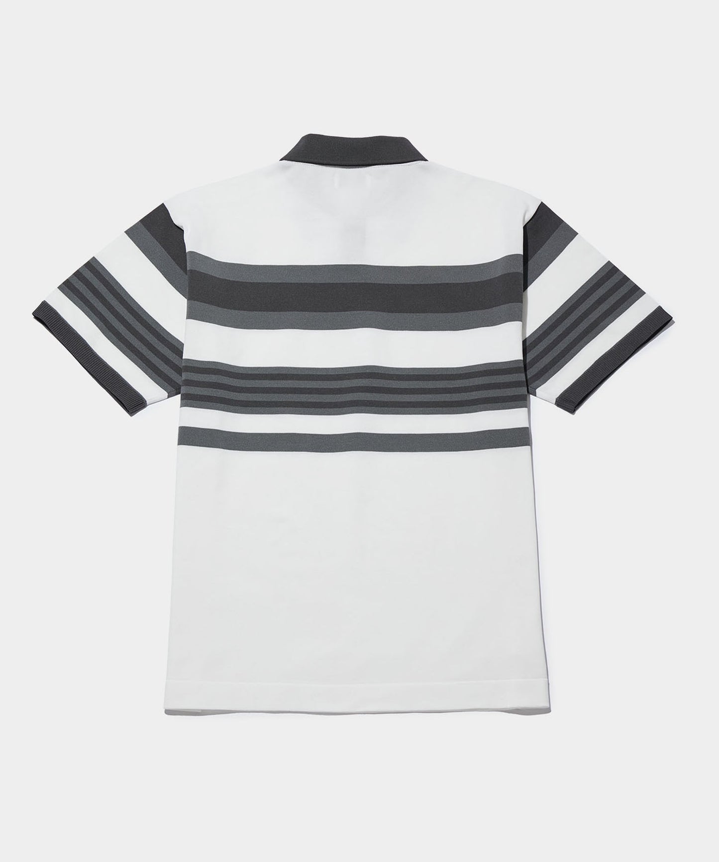 RANDOM BORDER POLO SHIRTS WHITE