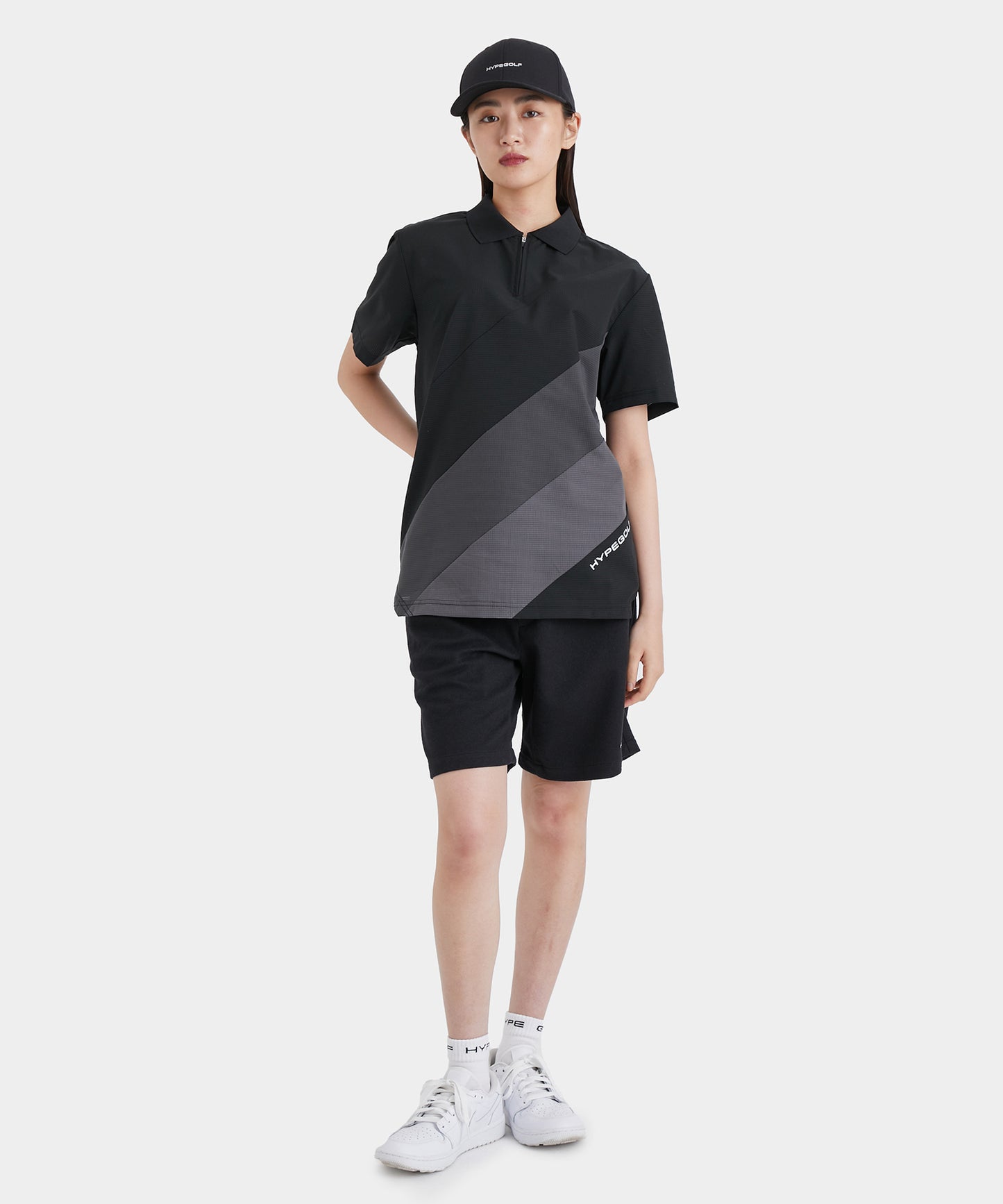 COOL DOTS POLO SHIRTS BLACK