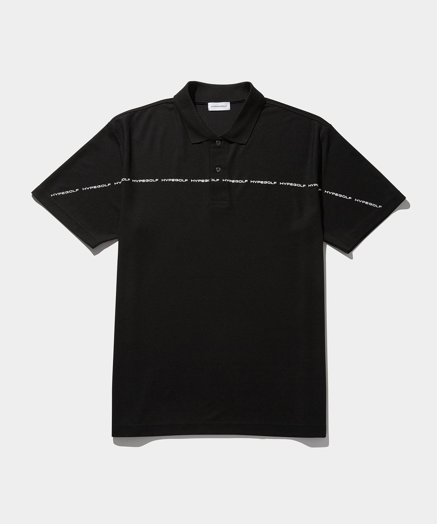 LINE LOGO POLO SHIRTS BLACK
