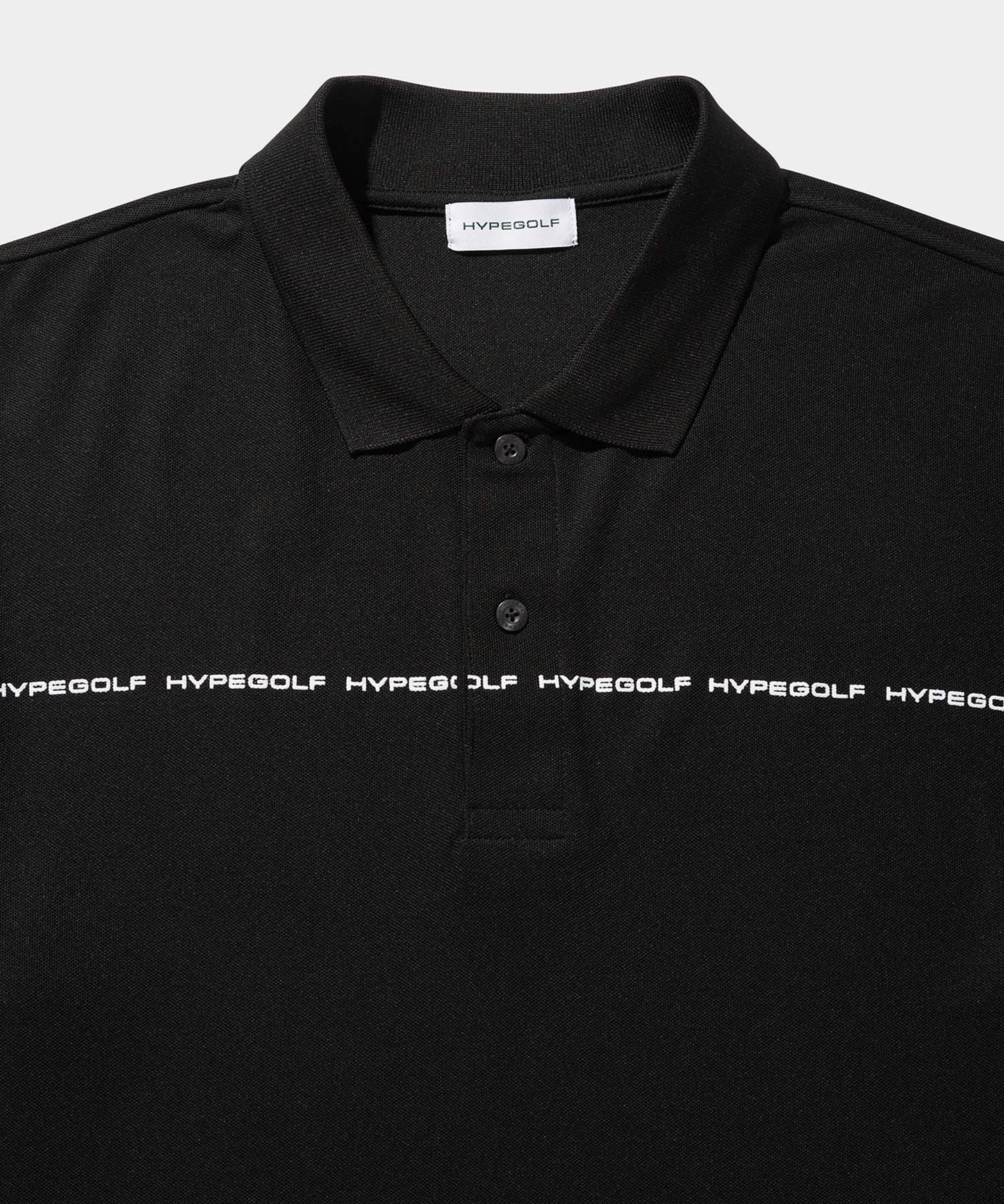 LINE LOGO POLO SHIRTS BLACK