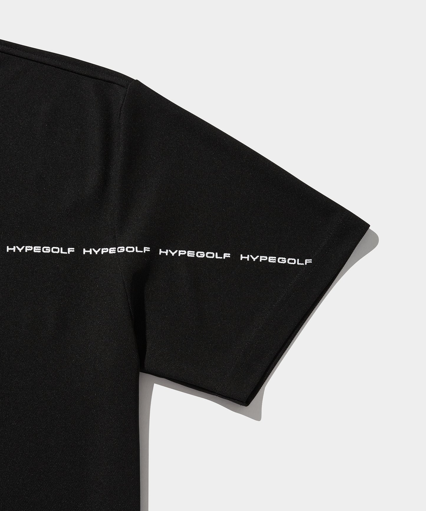 LINE LOGO POLO SHIRTS BLACK