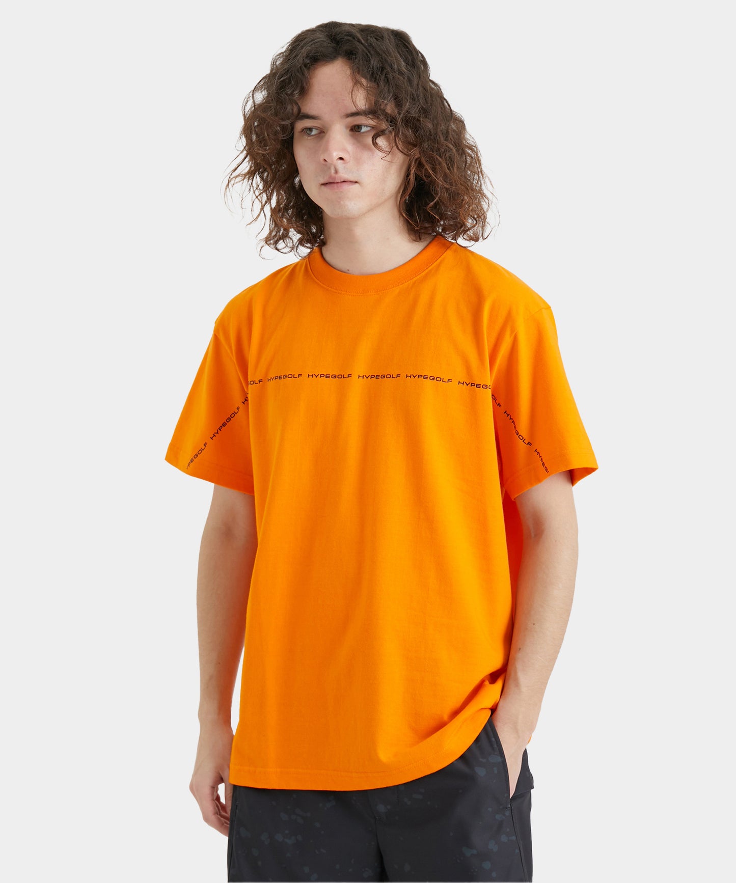 LINE LOGO T-SHIRTS ORANGE