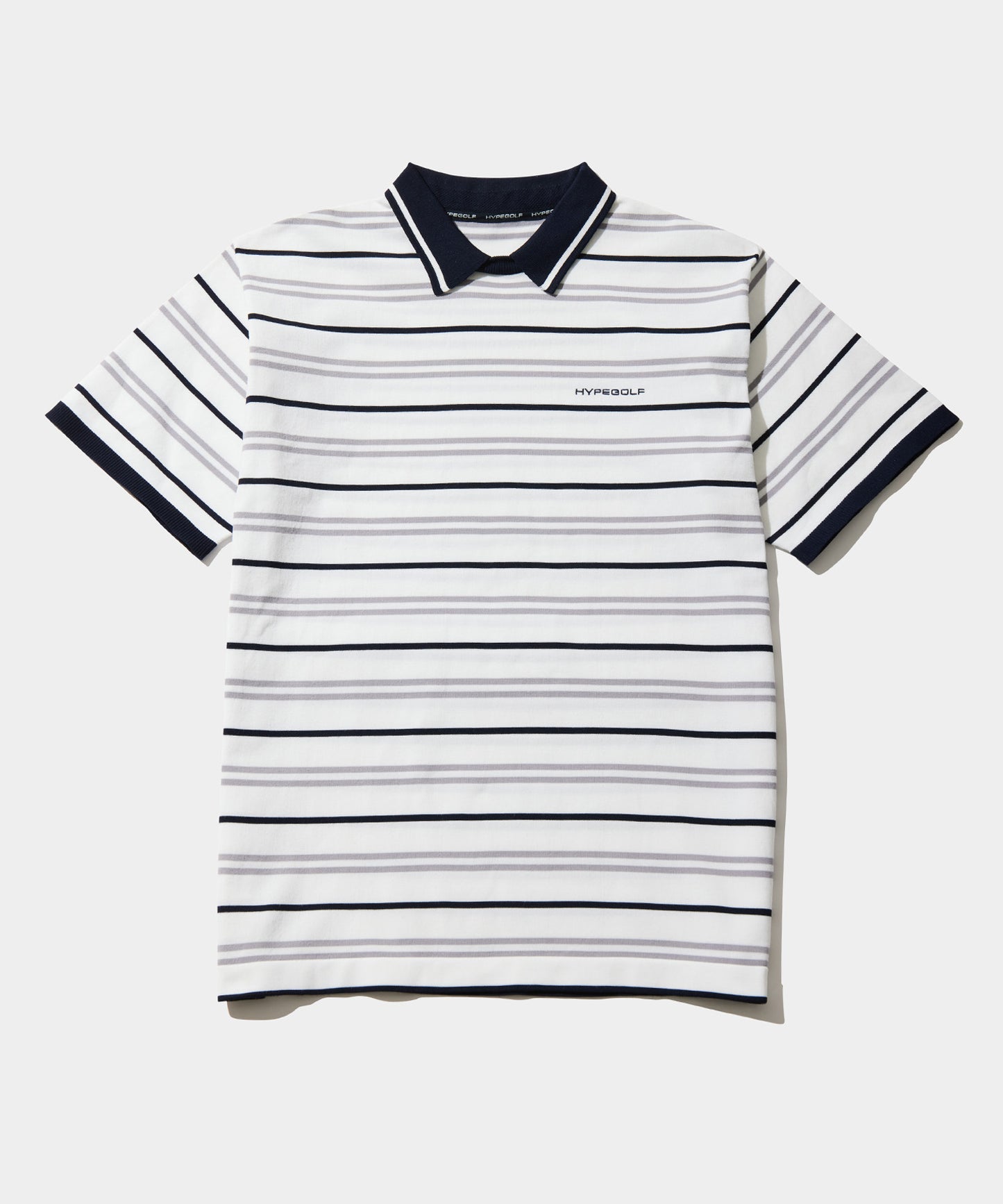 BORDER POLO SHIRTS WHITE