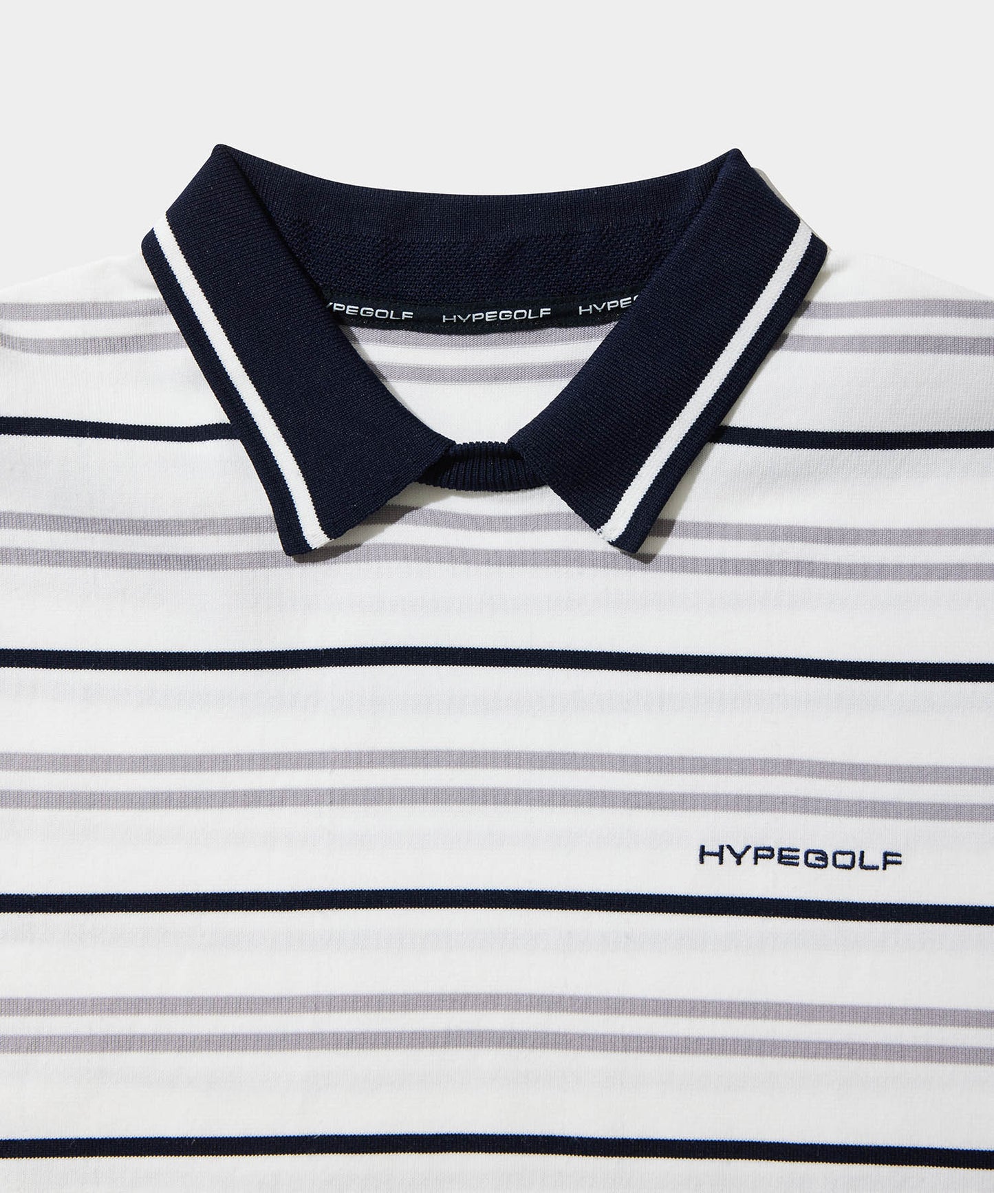 BORDER POLO SHIRTS WHITE