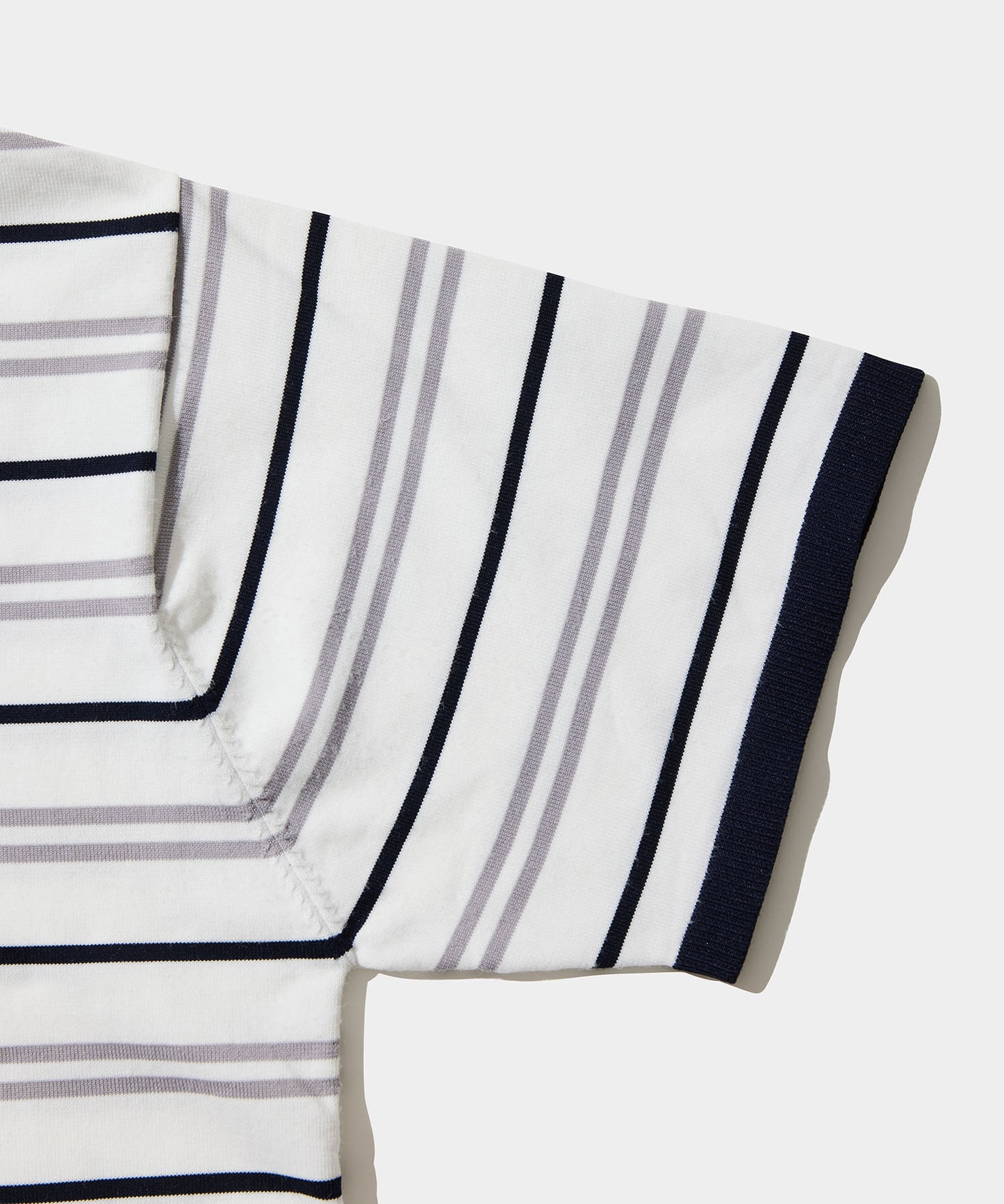 BORDER POLO SHIRTS WHITE