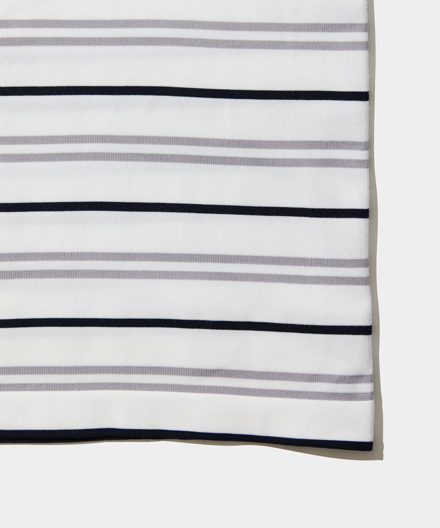 BORDER POLO SHIRTS WHITE