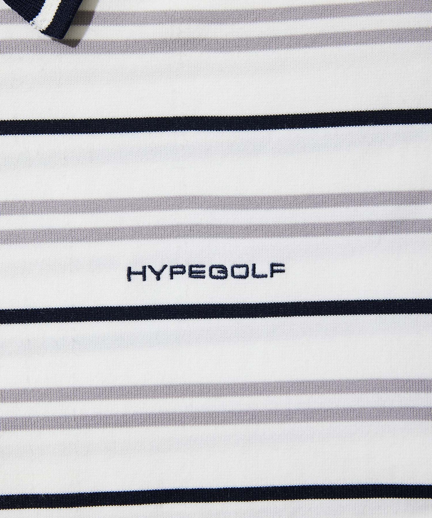 BORDER POLO SHIRTS WHITE