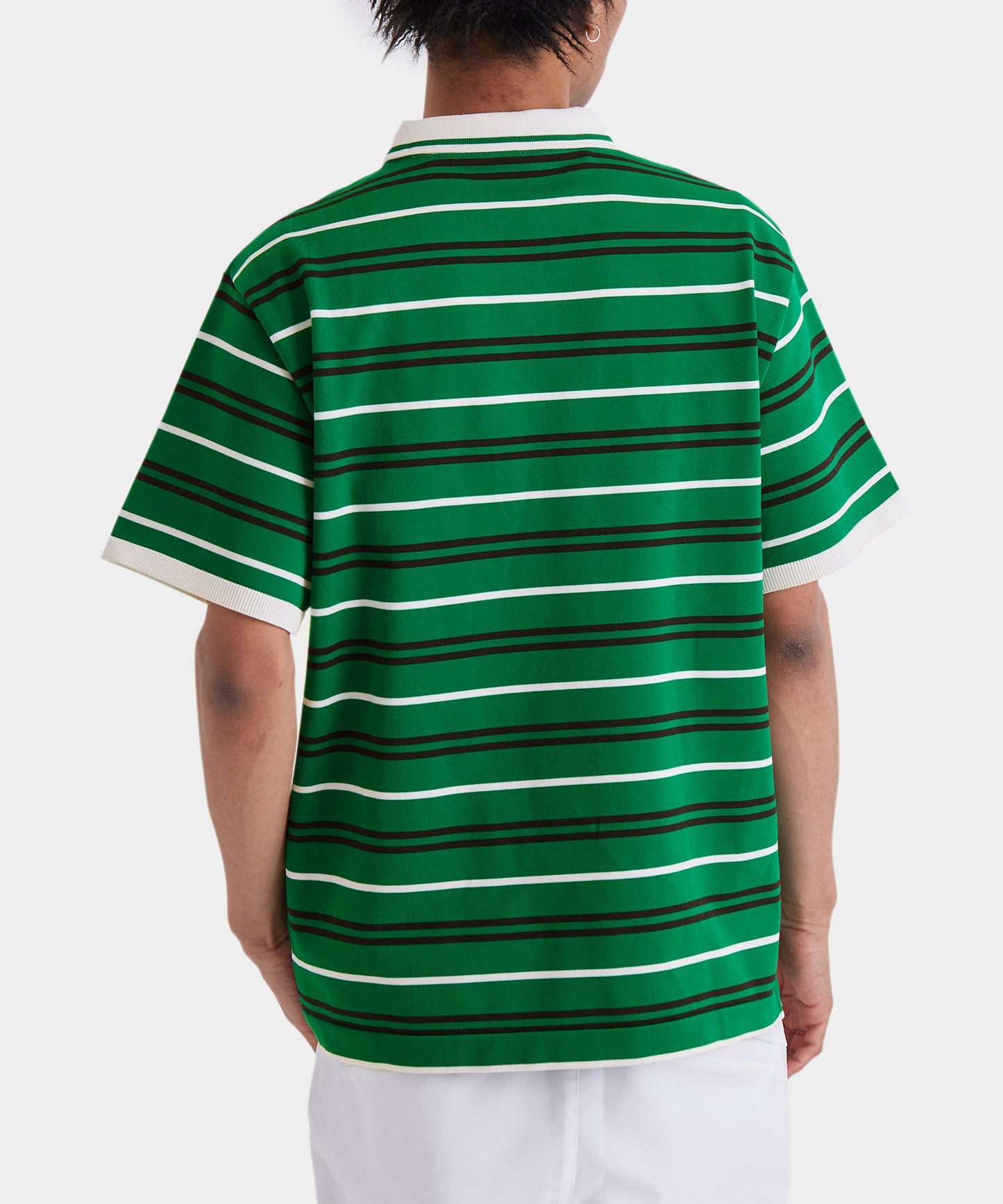 BORDER POLO SHIRTS GREEN