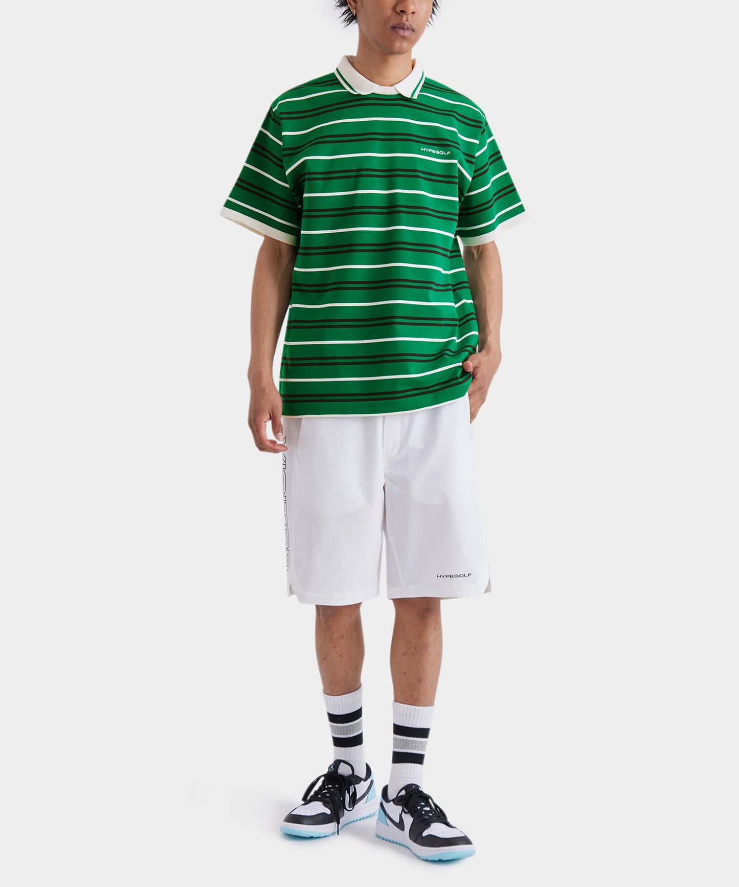 BORDER POLO SHIRTS GREEN