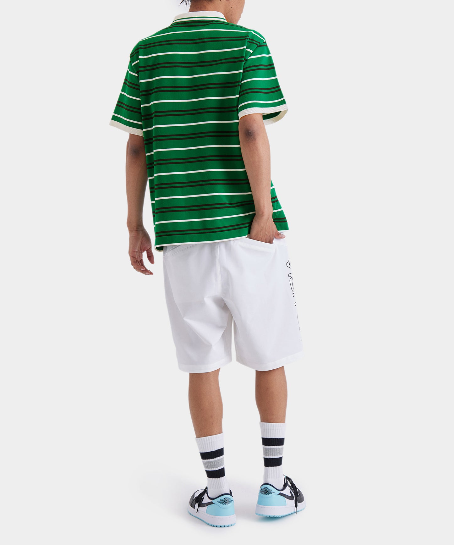 BORDER POLO SHIRTS GREEN
