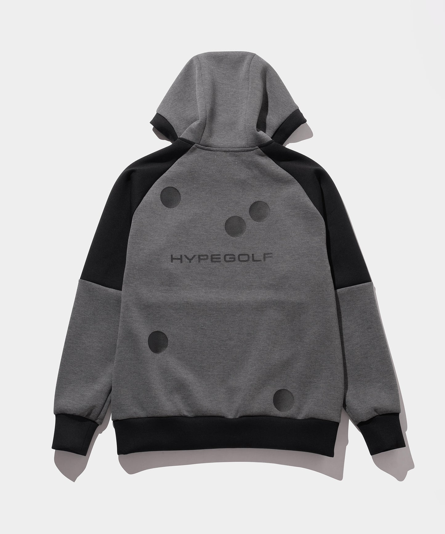 KANOKO DOT MOTIF ACTIVE HOODIE GRAY