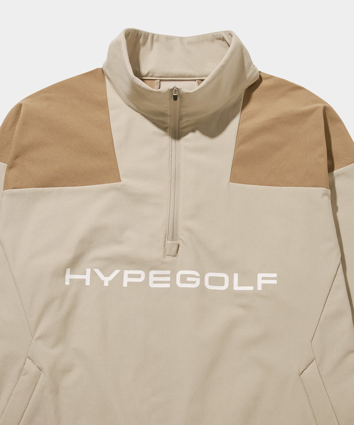 HEAT WARM HALF ZIP JACKET BEIGE